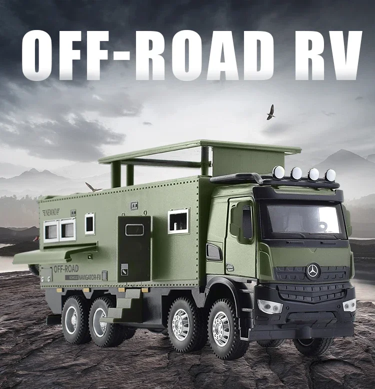

1:32 Mercedes Benz Nomadism внедорожник RV модель автомобиля коллекция литых под давлением миниатюрных игрушек со звуком и фотомагнитами игрушка для детей подарок
