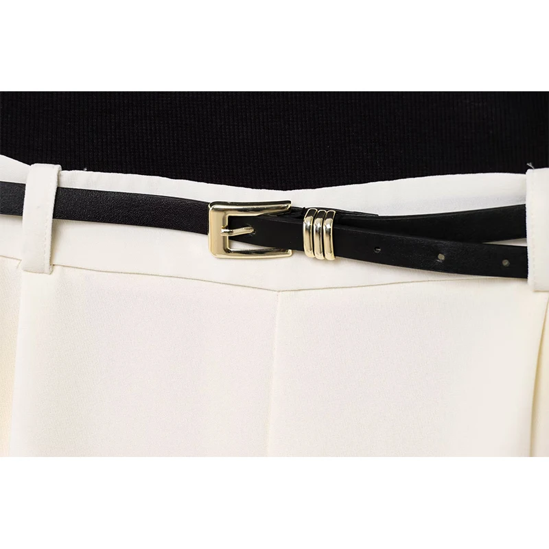 أزياء مع حزام الربط بلايسوت للنساء عارضة الصيف س الرقبة أكمام حللا السراويل الإناث