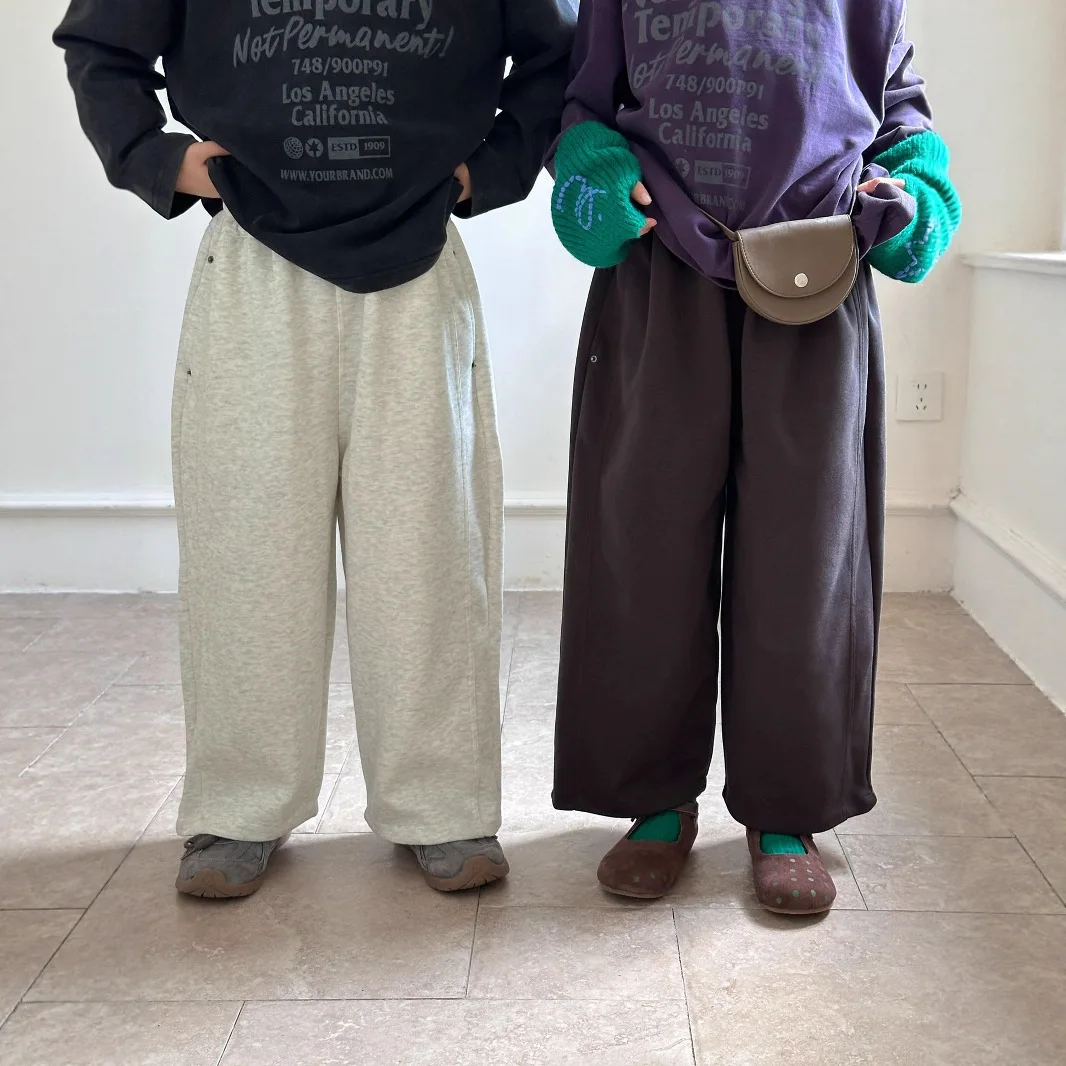 

Children's Pants 2025 Autumn New Children's Versatile Straight-leg Sweatpants Loose Casual Pants