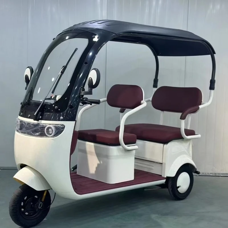 Wholesale Price 800W/1000W Electric Three-Wheel Tricycle Open Body 60V 72V Battery with Passengers & Cargo Tricycle