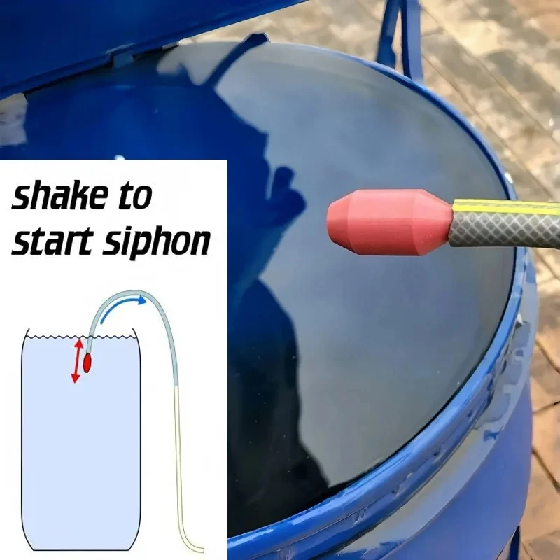 Bomba de Sucção por Sifão com Auto-Sucção para Acessórios de Irrigação de Pátios Externos, Ferramenta Automática de Drenagem para Mangueiras de Jardim