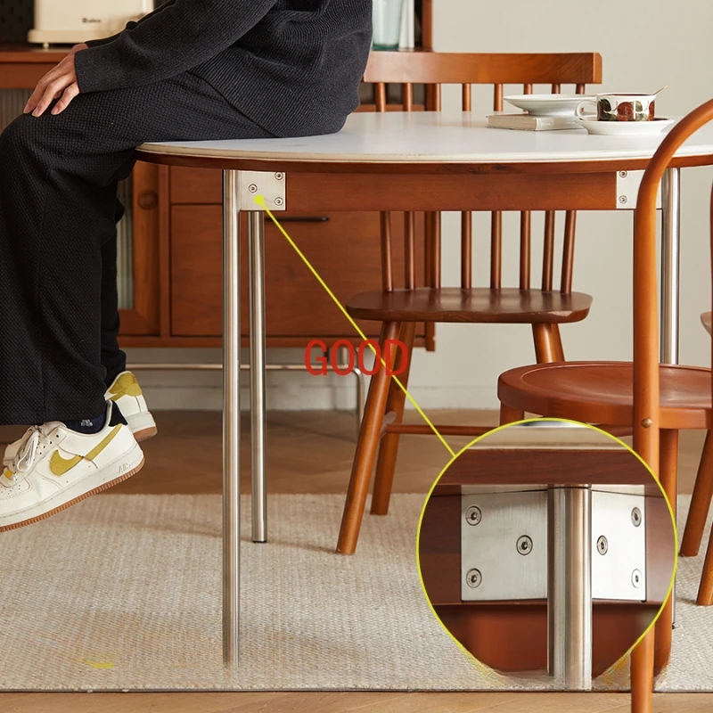 Tavolo Da Pranzo retrò moderno salone rotondo ristorante all'aperto tavolo Da Pranzo Bar minimalista Tavoli Da Pranzo mobili per la casa ZT50DT