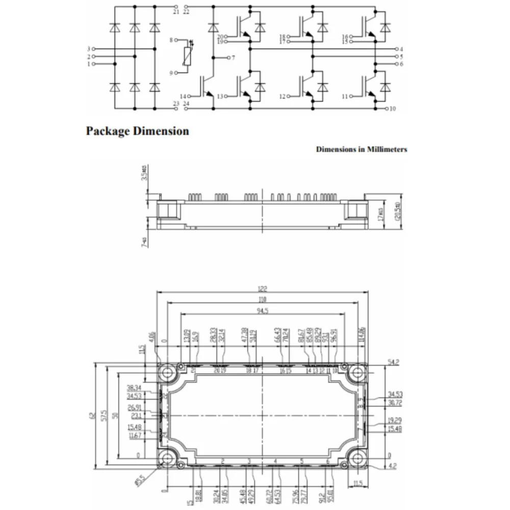 Gd75ffl120c 6S Gd75pil120c 6S Nieuwe Module