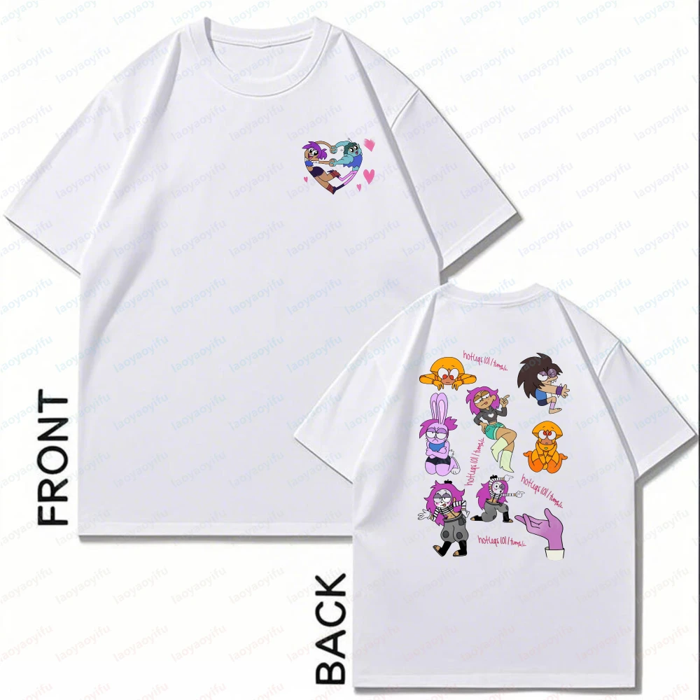 Radicles Alien Hero Print Tshirt OK K.O.! Cute Character Design Short Sleeve Tops O Neck Tee Fashion Streetwear For Teen Fans