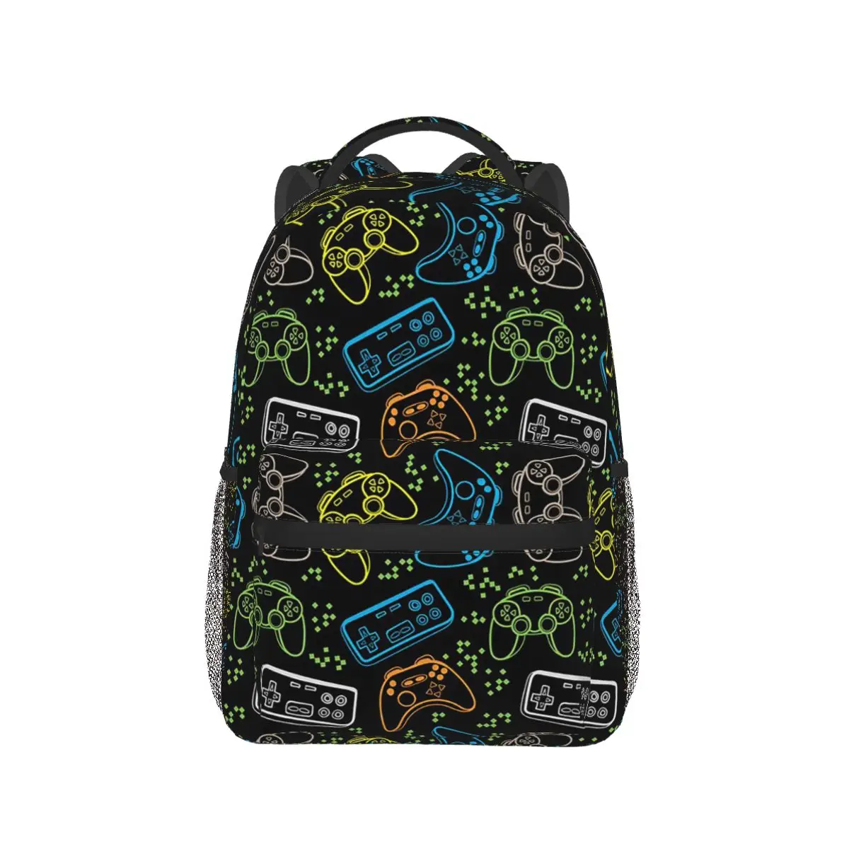 

Video Game Controller Pattern Backpack Hot Sale Daypack Large Capacity Kids BookBag School Bag Shoulder Bags for Men Women