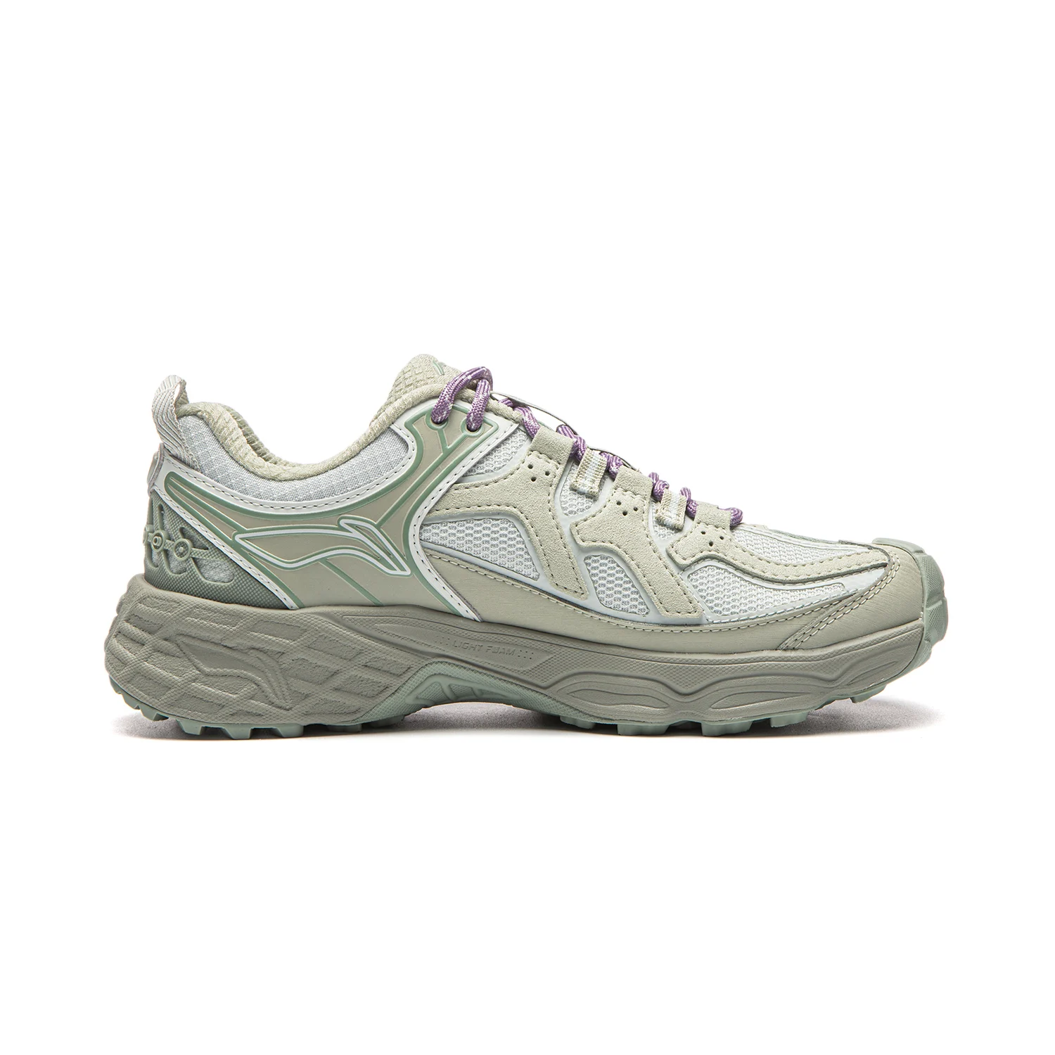 Li-Ning Women's CLY SHADE Outdoor Hiking Shoes LIGHT FOAM Reflective Rebound Sports  Shoes LiNing Anti-slip Sneakers AHTW030