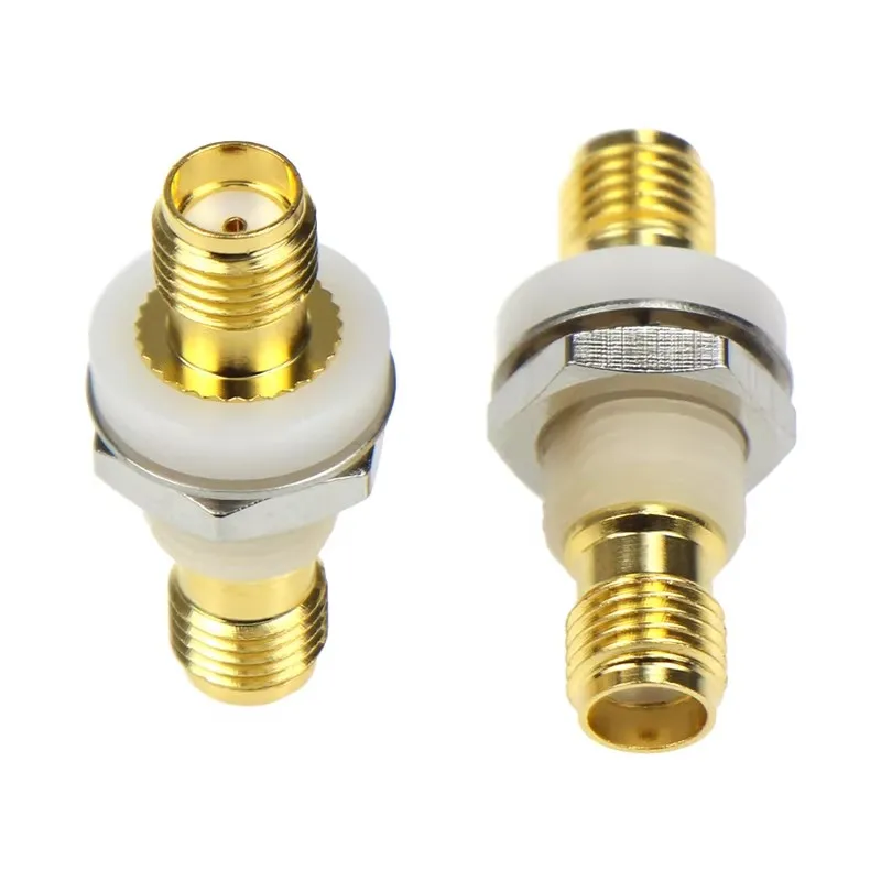 1pcs RF Adapter SMA-KYK Injection Molding SMA Female to Female Partition Insulation Mounting SMA-KKY DC-18G