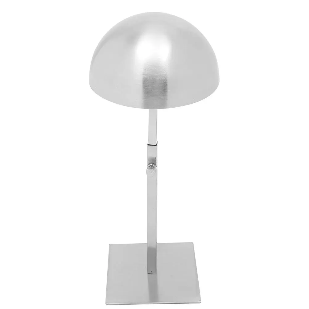 Stainless Steel Hat Display Stand Adjustable Modern Metal Hat Rack for Salons Stores Home Decor Caps Cowboy Baseball Helmets