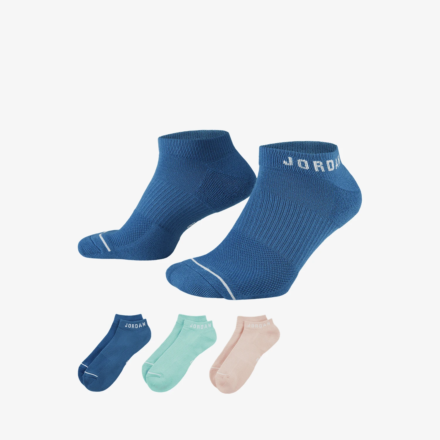 Calcetines deportivos transpirables de moda para hombre y mujer Nike JORDAN genuinos, juego de tres pares DX9656-915