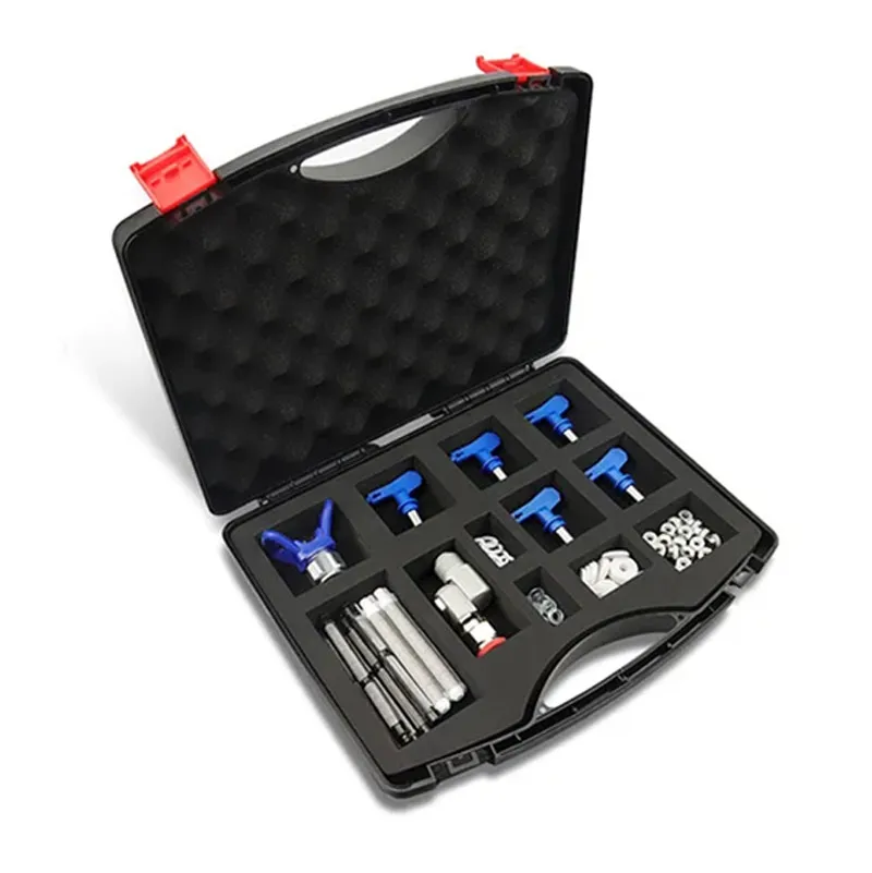 Airless Spray Machine Toolbox for Storage Organizers Nozzle Seat Spray Filters Scree Universal Joint Head Gaskets