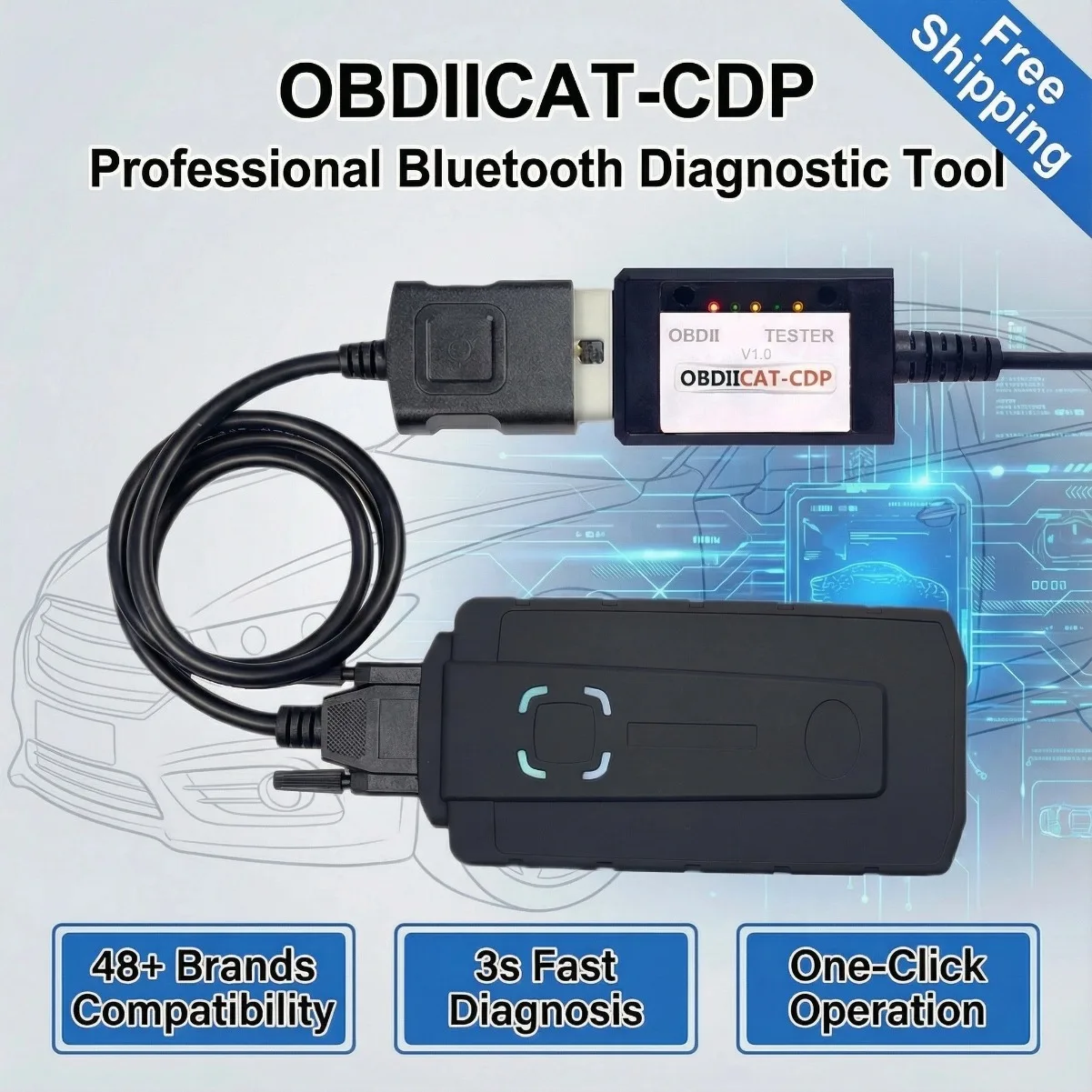 A+ 2021.11 Newest Single Board New VCI TCS Pro Multidiag Pro+ Bluetooth V3.0 NEC relays 9241A DS TCS PRO OBD2 for Cars /Trucks