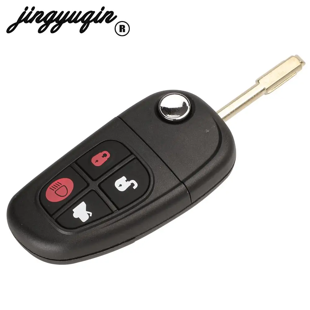 jingyuqin 4 Buttons For Jaguar x-type s-type XJ type XK Type Flip Folding Remote Case Key Cover Shell FO38 Blade