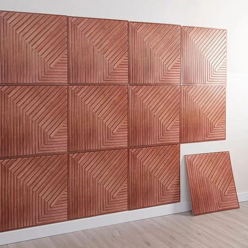 

Cloududa 10pcs Faux Wood Grain Wall Panels 3d Peel And Stick Wall Tile Stickers Waterproof Anti Scratch Background Stickers