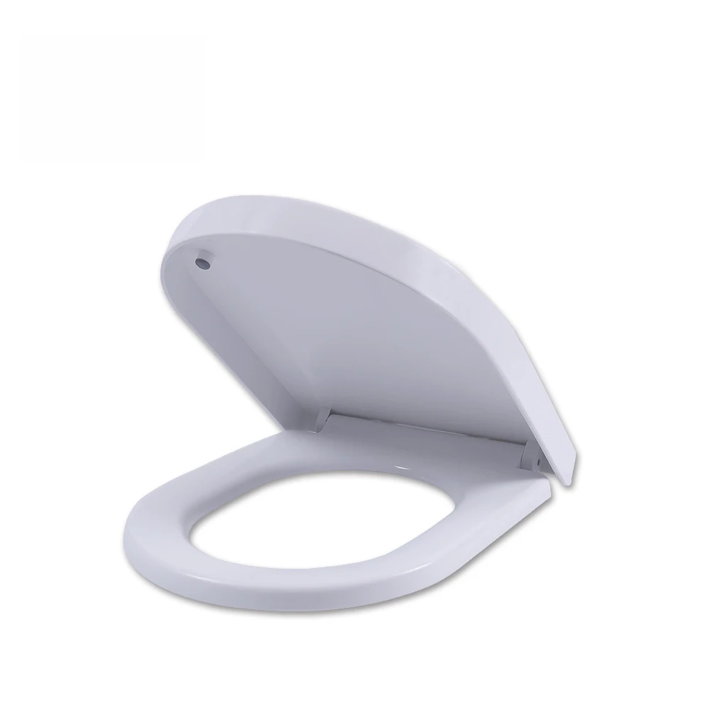 shape toilet cover Sanitary Ware New Design PP Slow Close Ultra Slim Square Toilet Seat