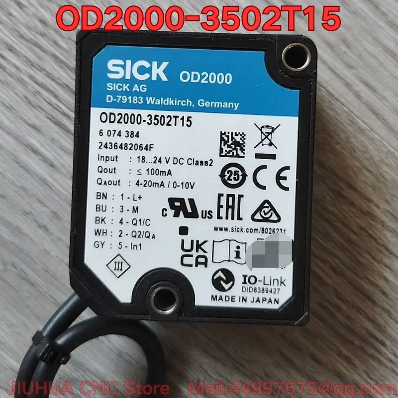 

Функциональный тест б/у лазерного датчика OD2000-3502T15 нормально.