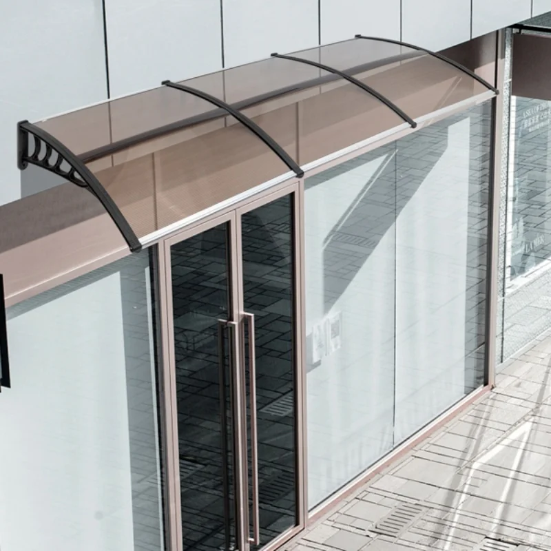 

Large Awning Door Window Rain Cover Sun Shade Door Awning Modern Polycarbonate Cover Front Door Outdoor Patio Canopy