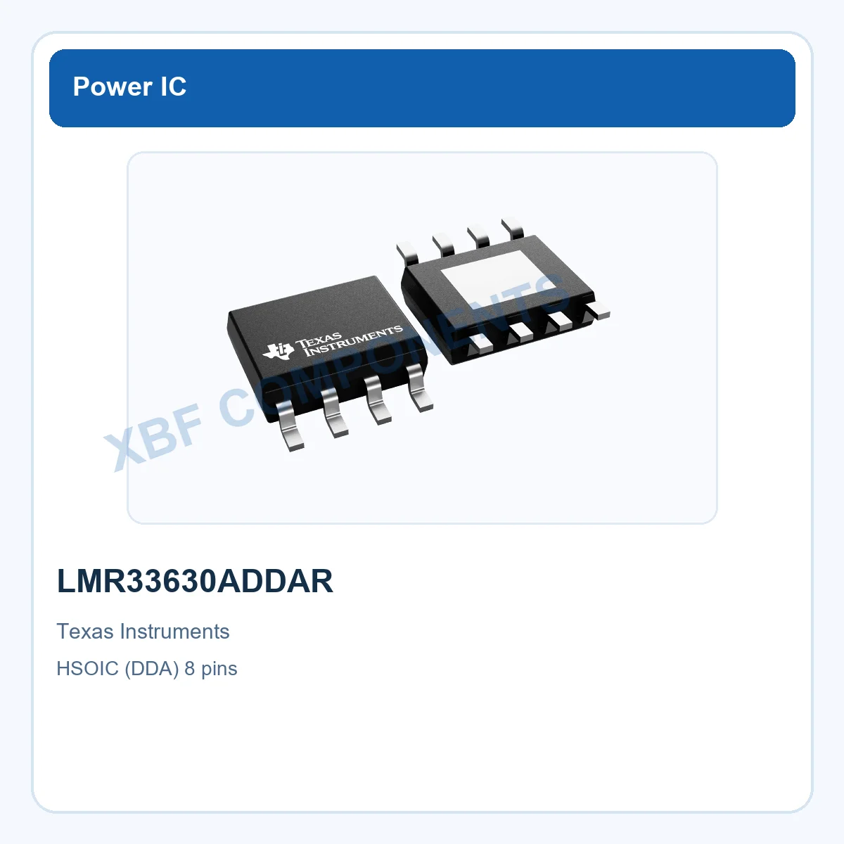 LMR33630ADDAR Texas Instruments Buck Converter 3.8V 36V 3A HSOIC (DDA) 8 pins
