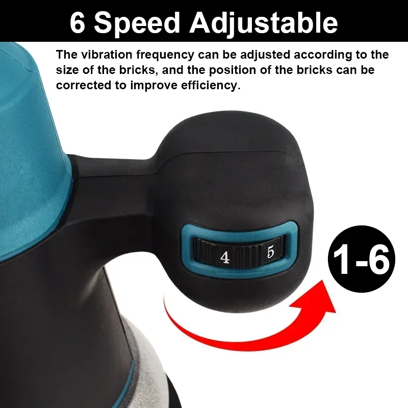 لآلة تبليط الهزاز Ma-ki-ta 18 فولت 6 سرعات أداة طاقة لامتصاص تسوية البلاط الأوتوماتيكية #5