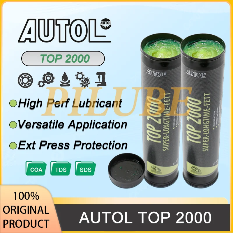 

AUTOL TOP 2000 50g 100g 400g High Performance Grease Heavy Duty EP Lubricant for Bearings Joints and Industrial Equipment Plus