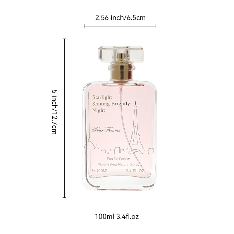 Perfume feminino 100ML 3.4FL.OZ, inspirado em Rouge 540 Eau de Parfum, notas florais orientais, alegre de cedro de jasmim de longa duração