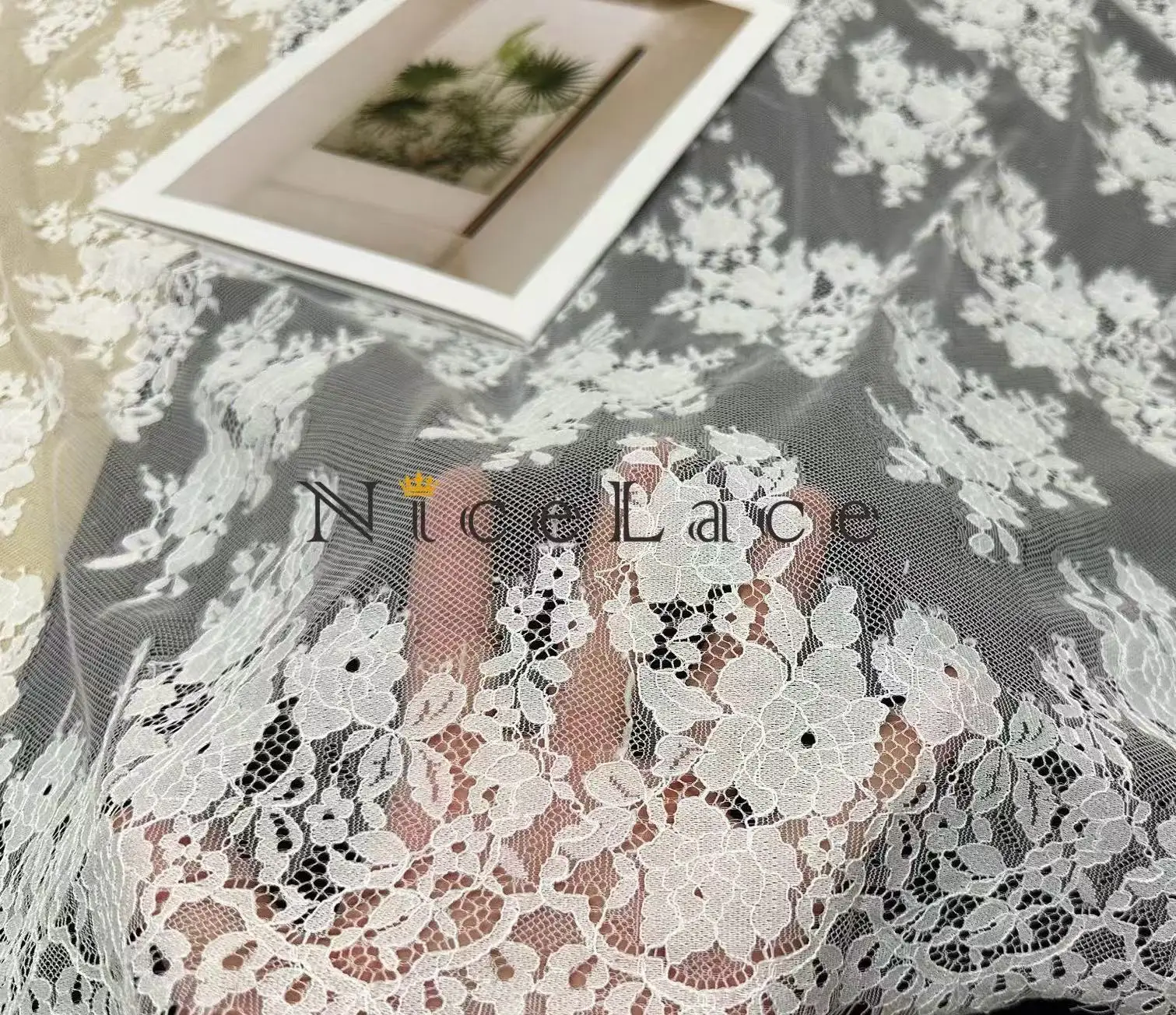 New High Quality french lace fabric For Wedding Dresses, bride veils, home textils