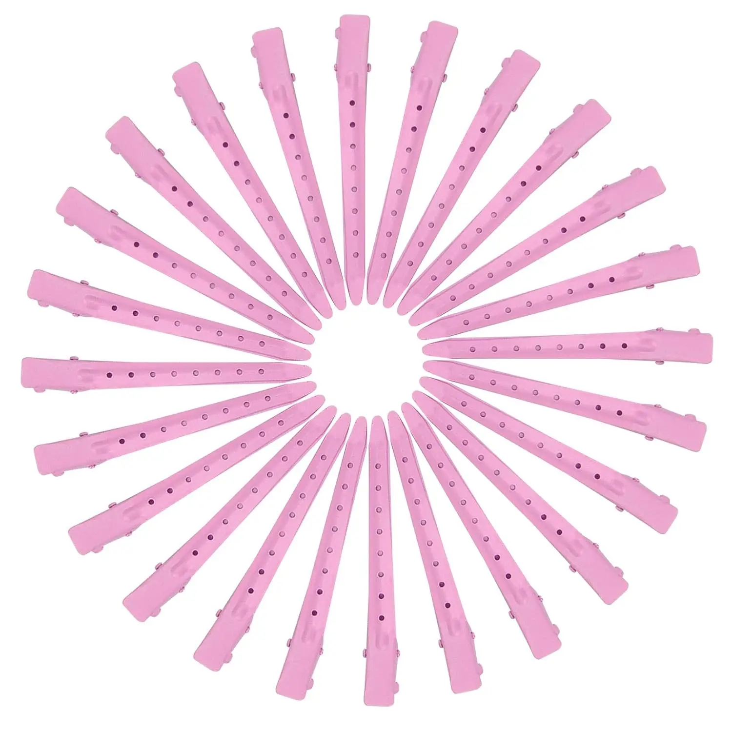 

20 Pcs Duck Bill Clips,Rustproof Metal Alligator Curl Clips with Holes for Hair Styling, Hair Coloring, wig tool