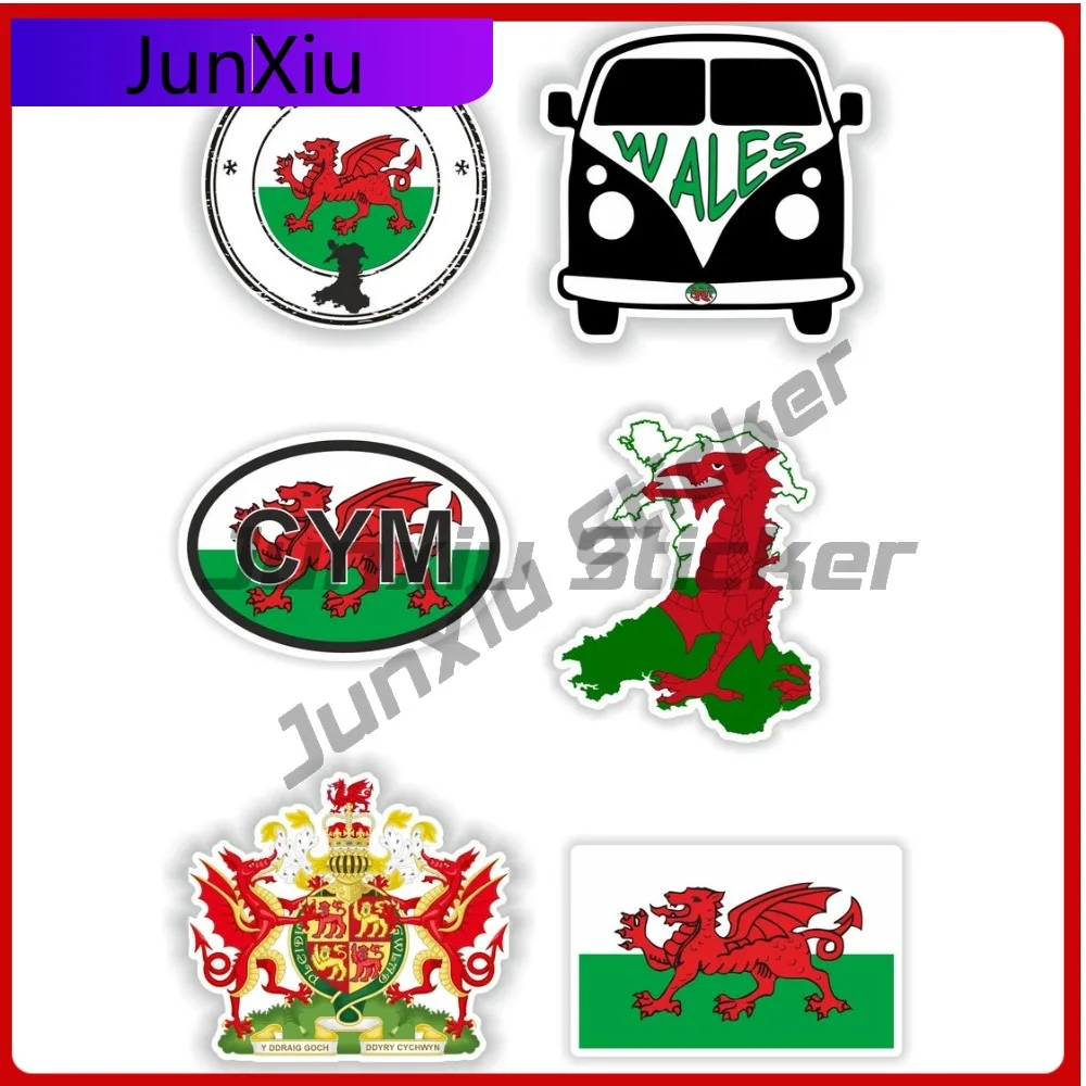 

Wales Set Stylish Motorcycle Fade Resistant Decal Decoration Funny Boat Durable Trendy Fade Motorcycle Design Truck Stickers