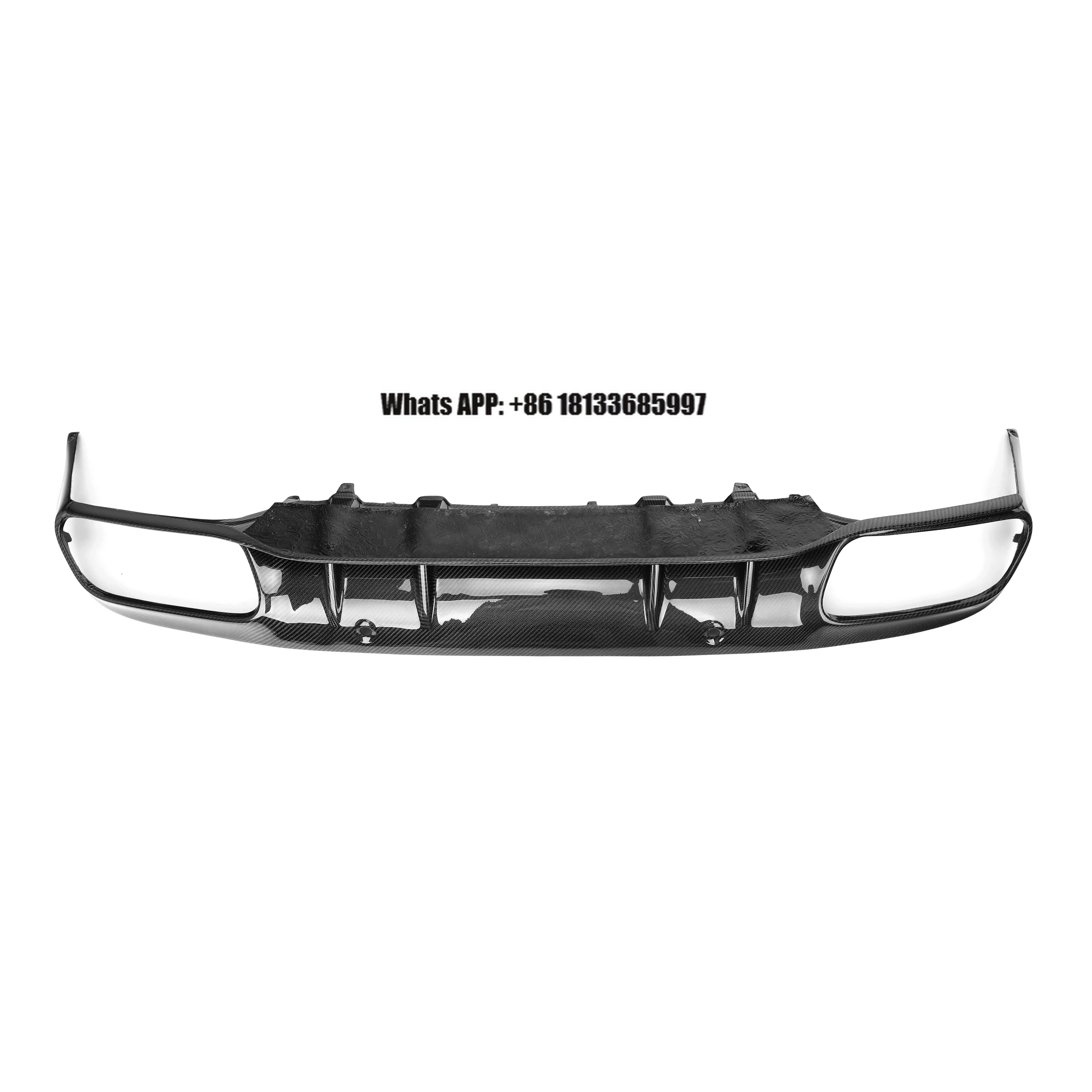 

Real Carbon Fiber Rear Lip Diffuser 2PCS For Mercedes C Class W205 C63 2 Door Rear Bumper Diffuser Lip 2015 - 2021 Car Bumper