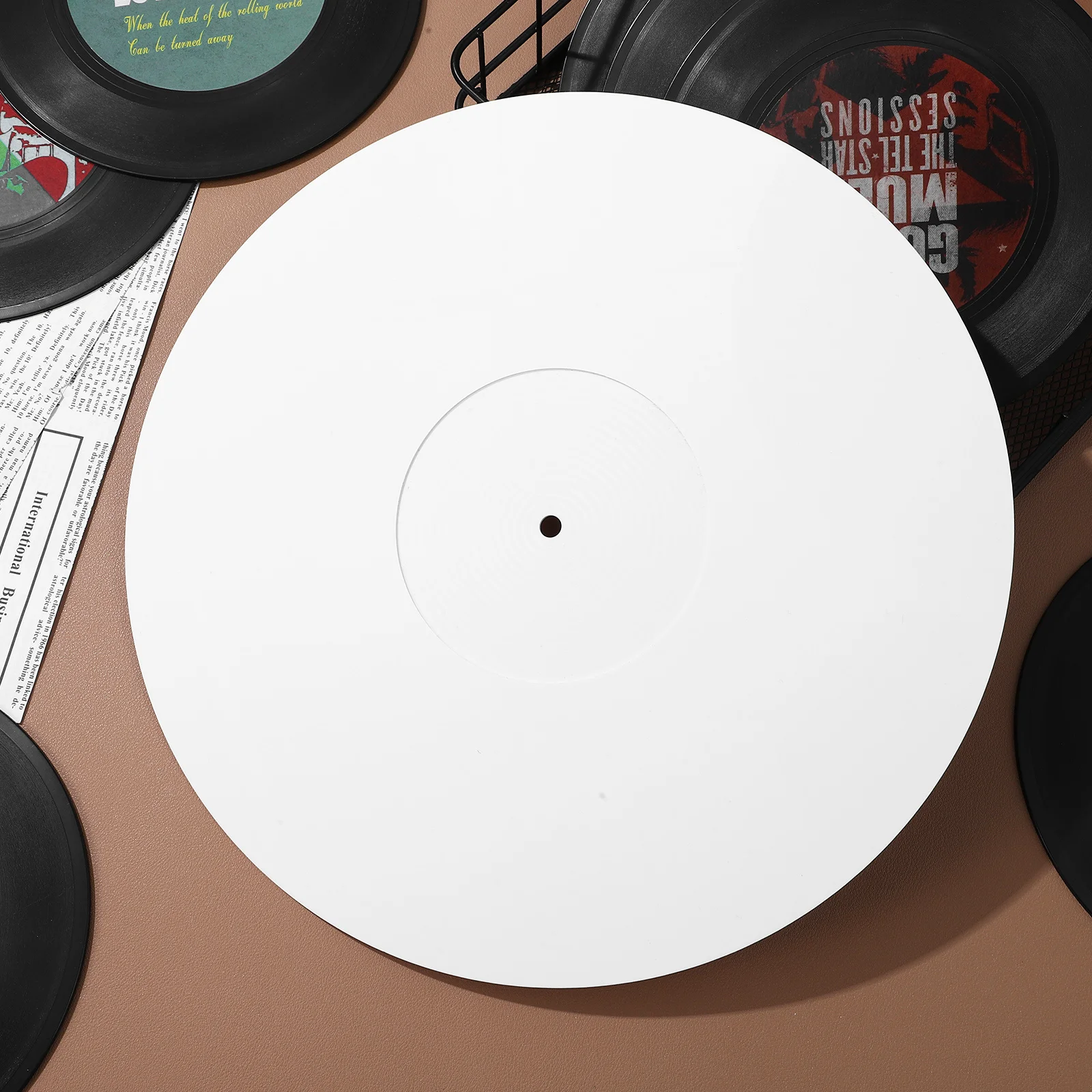 1pcs Turntable Mat 12 Inch White Non-Slip Record Player Mat Vinyl Record Protective Pad For Dj Equipment Accessories