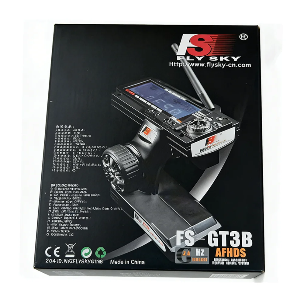 

FS-GT3B 2.4G RC Transmitter & GR3E Receiver, Failsafe Protection, GT3 Upgrade, Color Box Packaging