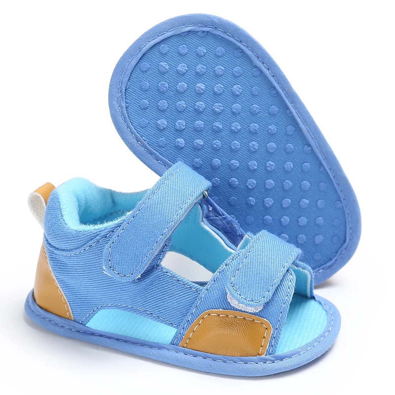 Scarpe da bambino estive sandali traspiranti Casual per bambini sandali con suola in cotone solido traspirante antiscivolo Baby