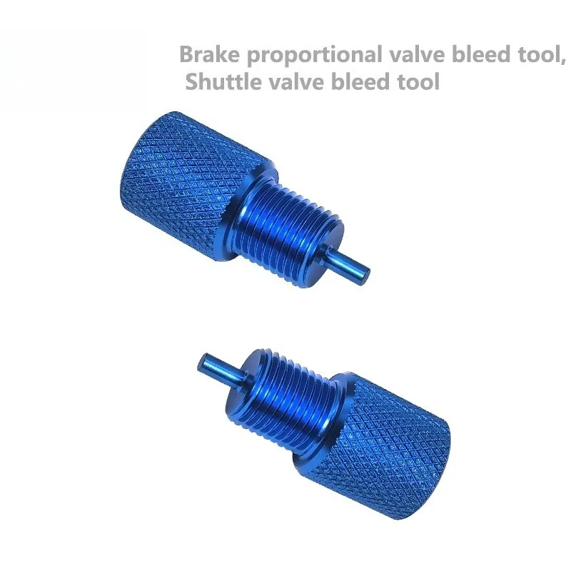 Car Brake Proportioning Valve Bleeding Tool, Aluminum Bleed Adapter, Compact 40 mm Length, External Thread Structure