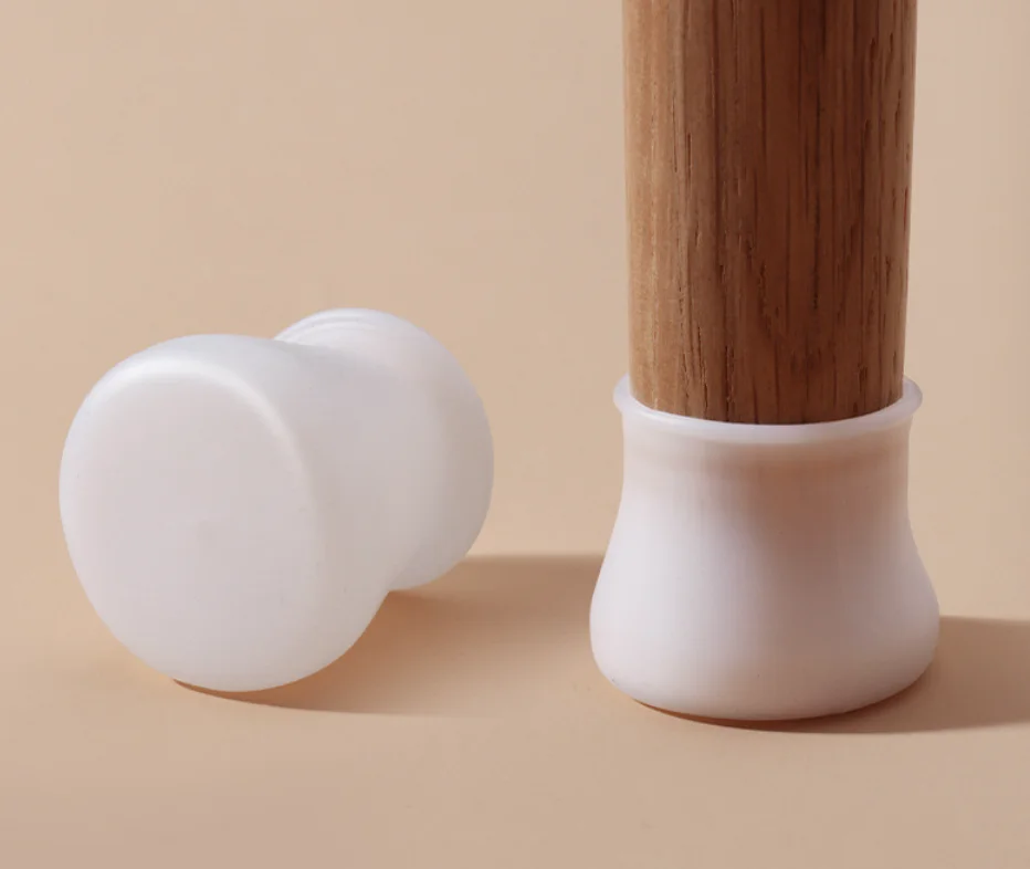 20 Stück Silikon Stuhl Bein abdeckung rutsch feste Möbel Fuß kappen Lärm reduzieren Schreibtisch Tisch Fuß schutz Pad sicher Matte für Wohnkultur – Detail 4
