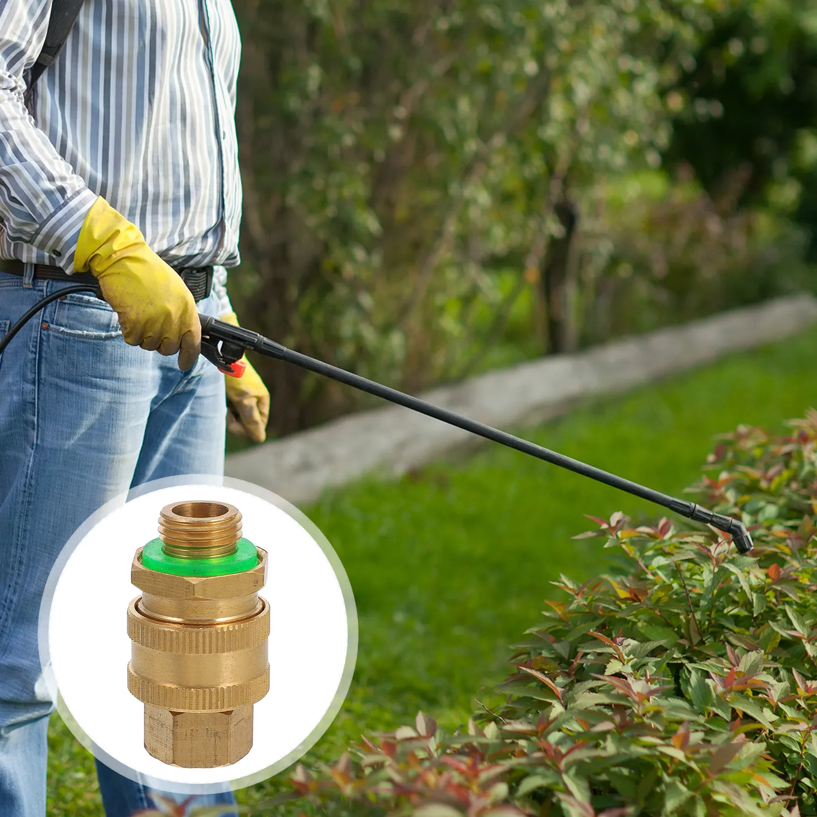 

1pc Quick Connect Sprayer Coupler Brass Fitting For Chemical Sprayer Power Washer Hose M14X1.5 Pressure Washer Adapter Garden