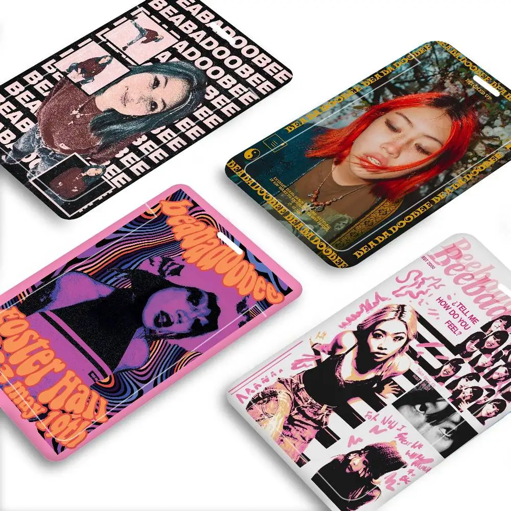 

Держатель для ID-карты Singer B-Beabadoobee, чехол для рабочего пропуска, держатель для карт сотрудников компании, чехол для проездного билета с ремешком