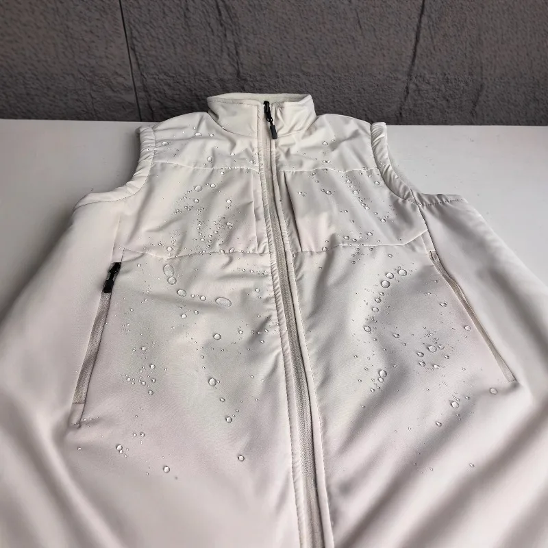 เสื้อกั๊กผู้ชายแบบสองด้าน สวมใส่ได้ทั้งแบบลำลองสไตล์อเมริกัน สำหรับฤดูใบไม้ร่วงและฤดูหนาว ผ้าฟลีซ คอตั้ง หนา กันลม และให้ความอบอุ่น