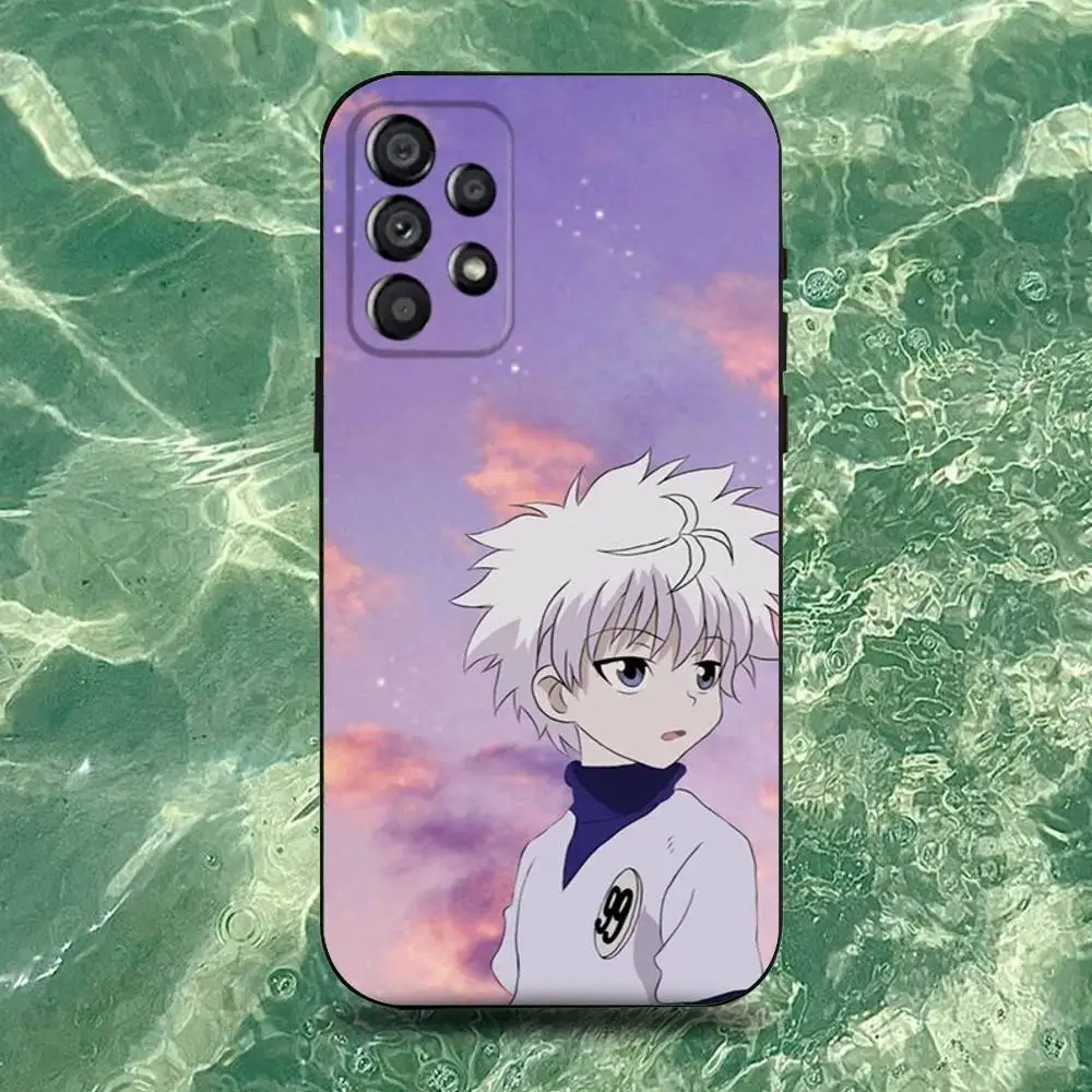 เคสโทรศัพท์ลายอนิเมะ H-Hunter K-Killua สำหรับ Samsung Galaxy A20,A21s,A22,A31,A32,A52,A53,A72,73,A80  แบบนิ่มสีดำ