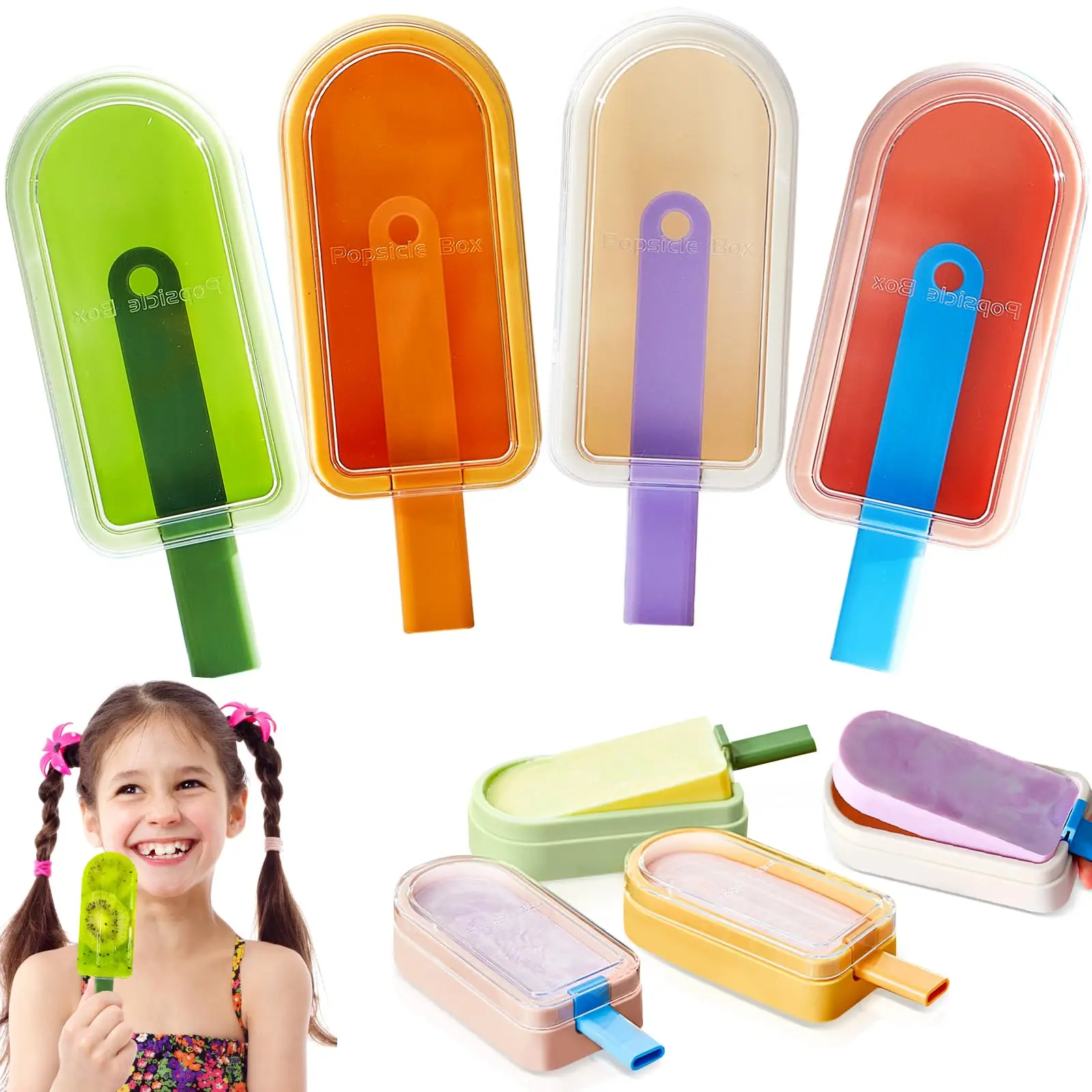 Diy-Eisform aus lebensmittelechtem Silikon, selbstgemachtes Mungobohnen-Eis am Stiel, selbstgemachtes Eis, Bpa-frei, Eis-Pop, leicht zu lösende Eis am Stiel-Form