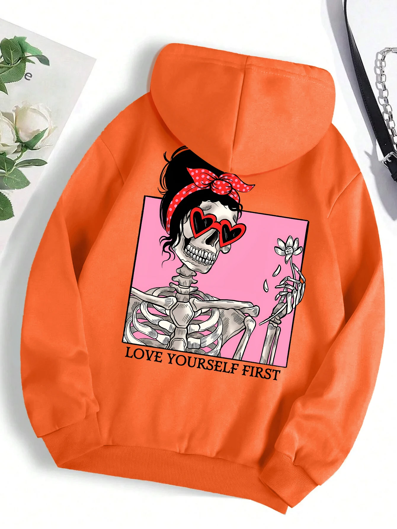

Love Yourself First Funny Pattern Printed Women Hoodies Autumn Clothing Fleece Fitness Female Hoody Comfortable Streetwear