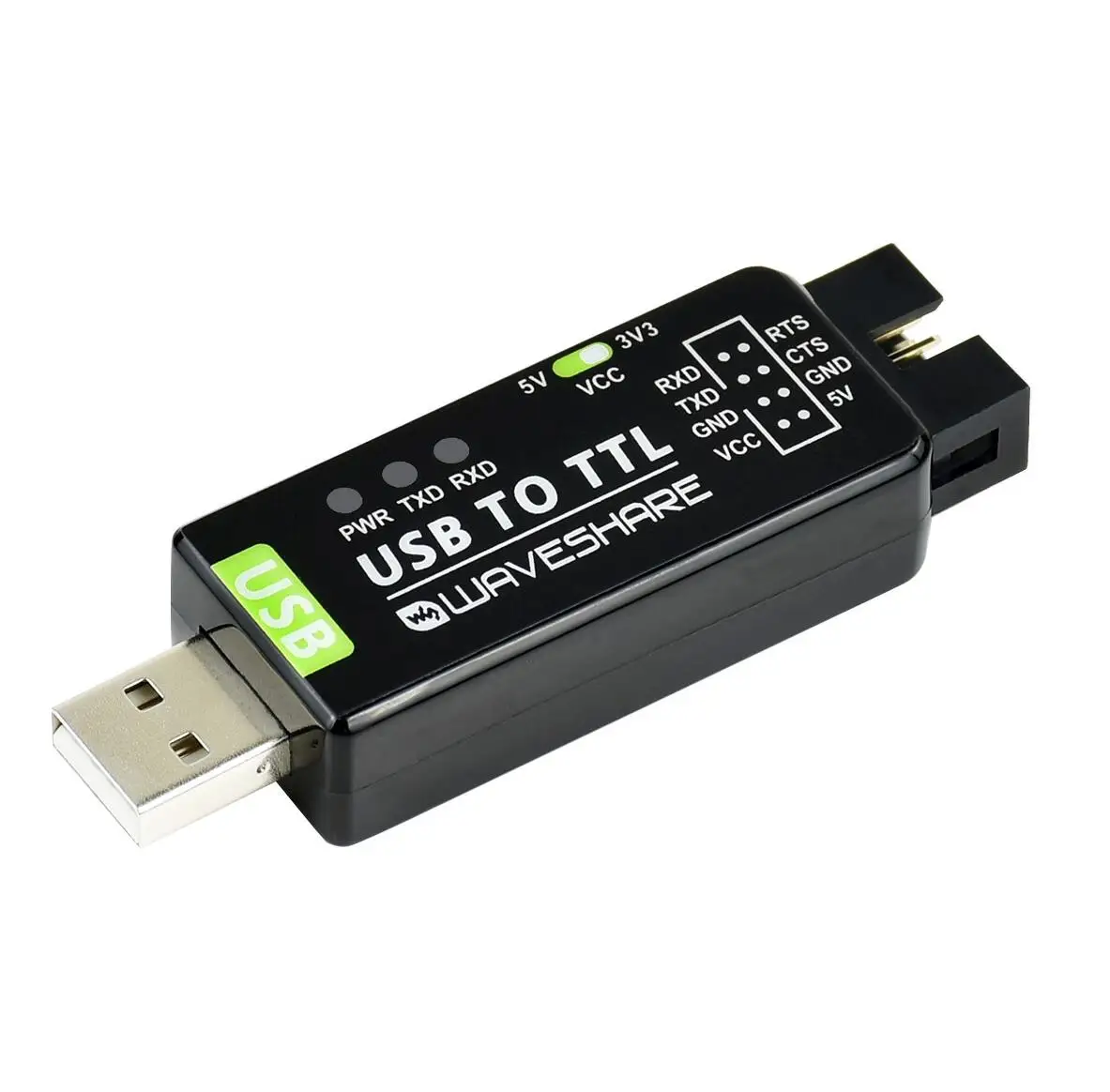 Waveshare Industrial USB TO TTL Converter Onboard Original FT232RL Multi Protection Circuits & Systems Support