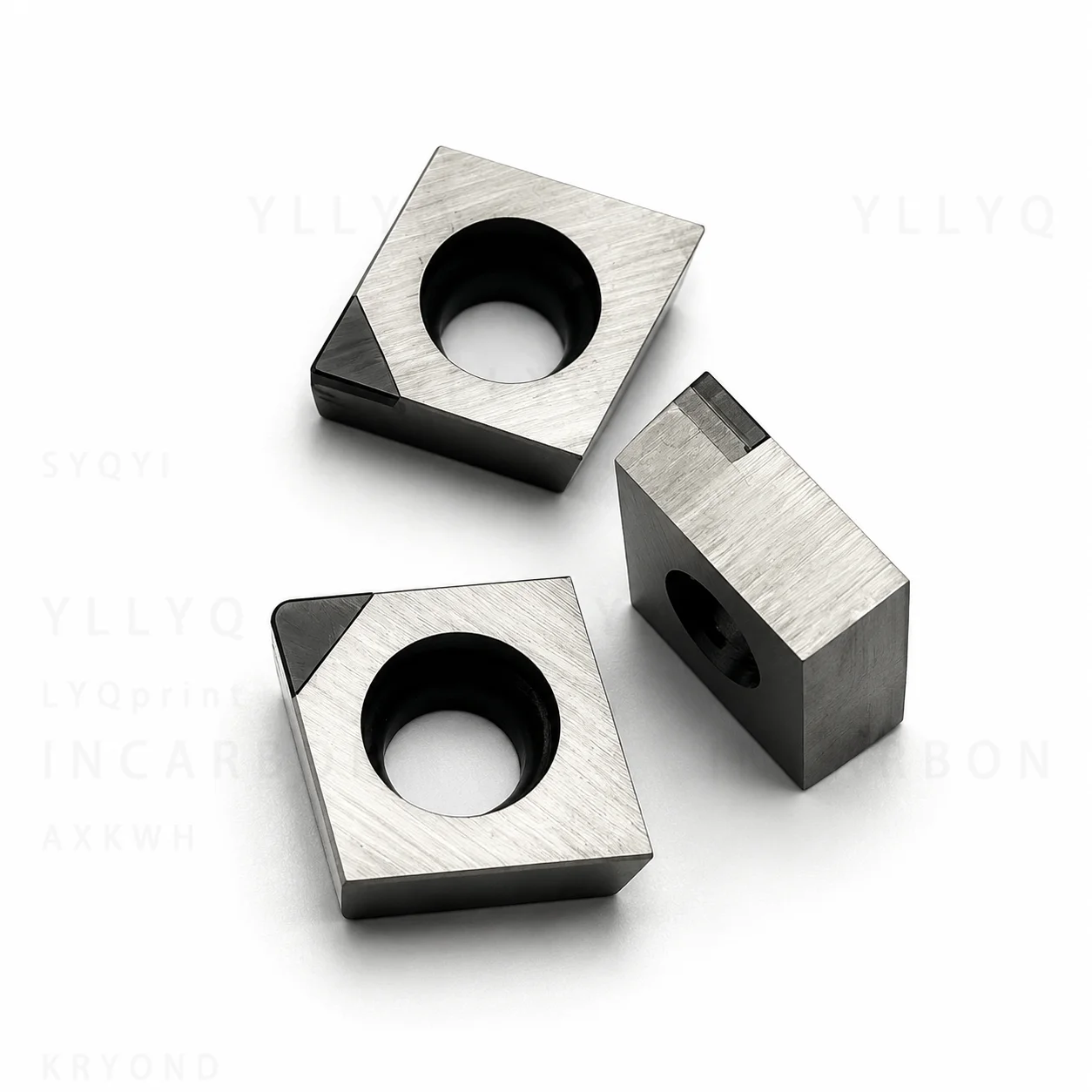 PCD CCGW09T302 CCGW09T304 CCGW09T308 Diamond Inserts CNC Turning Tool For Copper Aluminum CBN Hardened Steel Metal Cutting