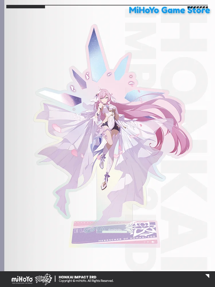 

Elysia Acrylic Ornaments Honkai Impact 3 Official Genuine Theme Herrscher of Human: Ego Elysia Theme Series Anime Acrylic Board