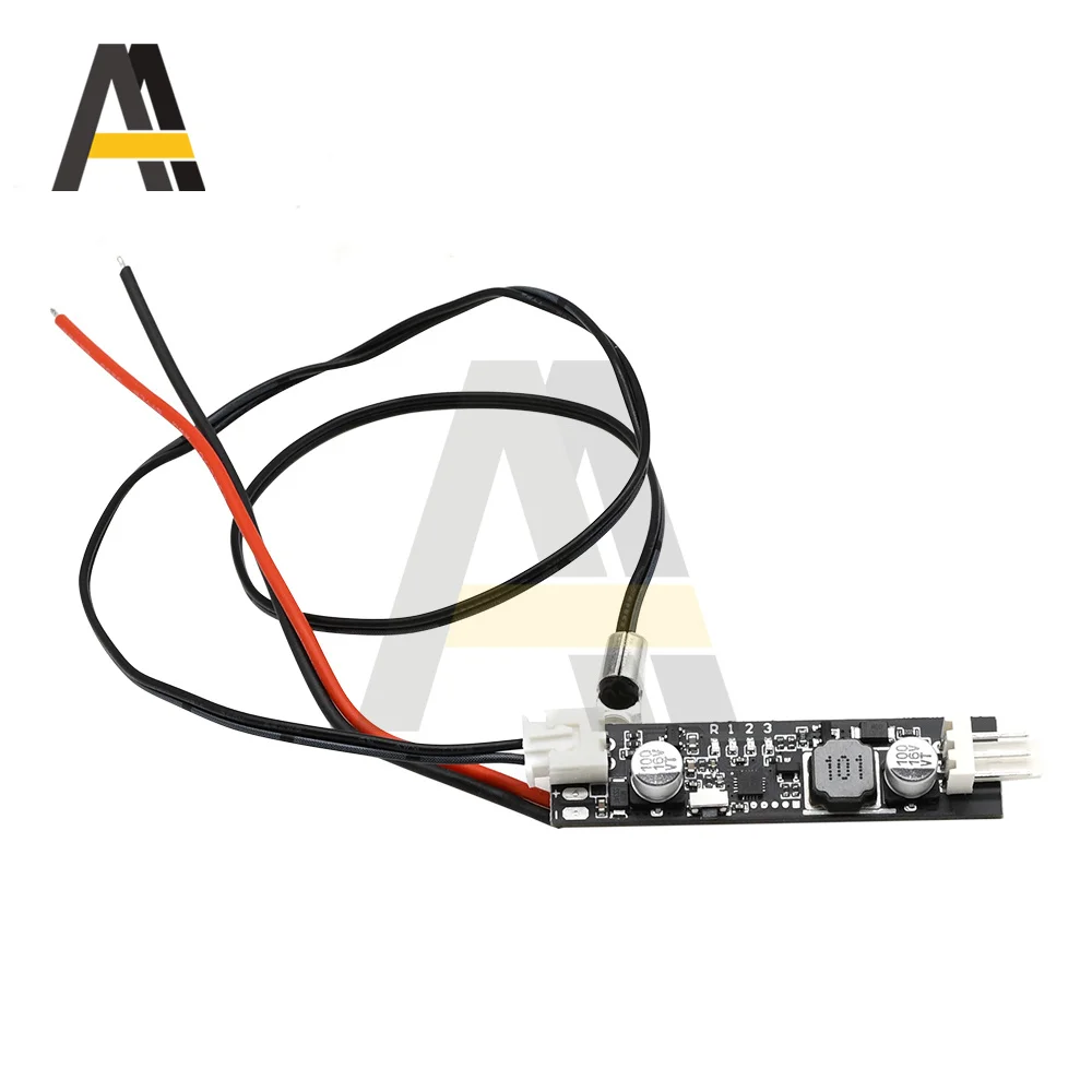 2-4 Wires DC 5V/12V PWM Fan Temperature Speed Controller Governor Switch Temperature Control Module with 10-40cm Probe
