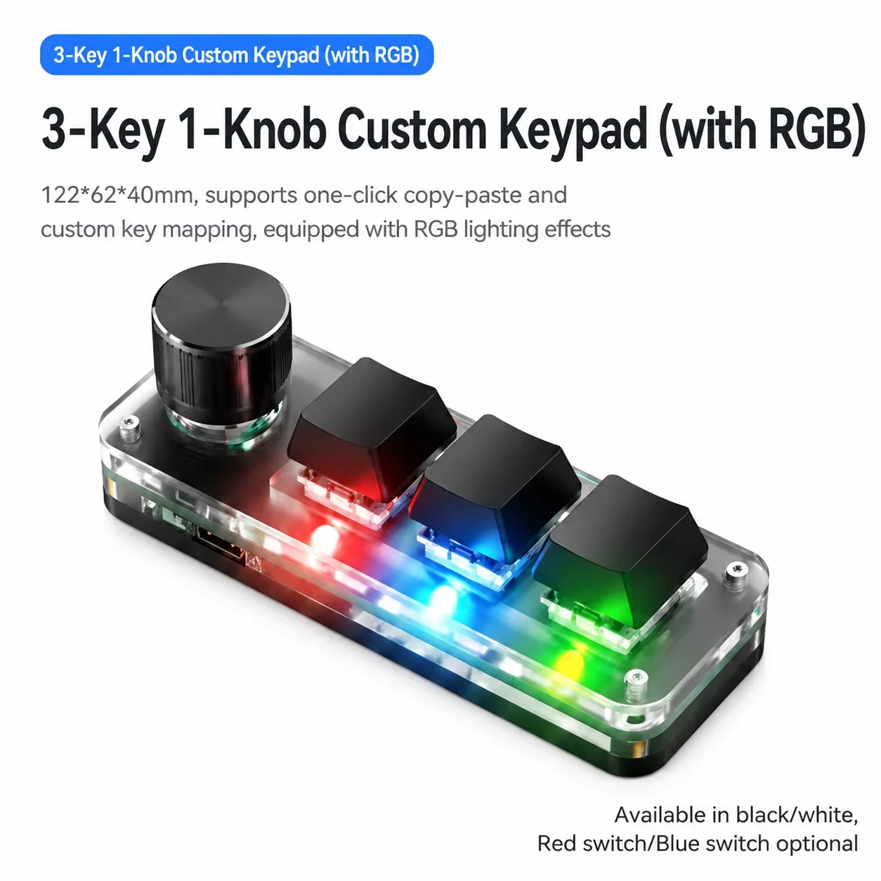 Programmable 3 Keys With Knob - Gaming Keyboard Number Pad avis et prix