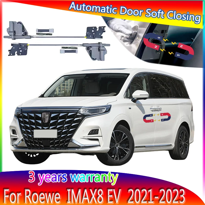 2pc Car Smart Electric Suction Door Refitted Automatic Locks Soft Close Anti Pinch For Roewe IMAX8 EV 2021-2023 Car Accessories