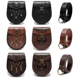 Medieval Belt Bag LARP Cosplays Costume Leather Coin Purse Gifts