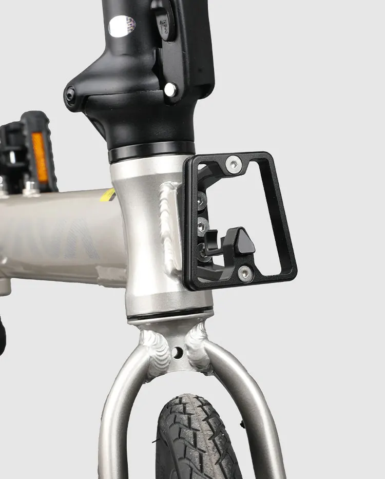 AXI Faltrad-Vordertasche Erhöhter Sockel Aluminiumlegierung Vorderradträger-Adapter Erhöhung für Dahon Brompton Faltrad – Detail 21