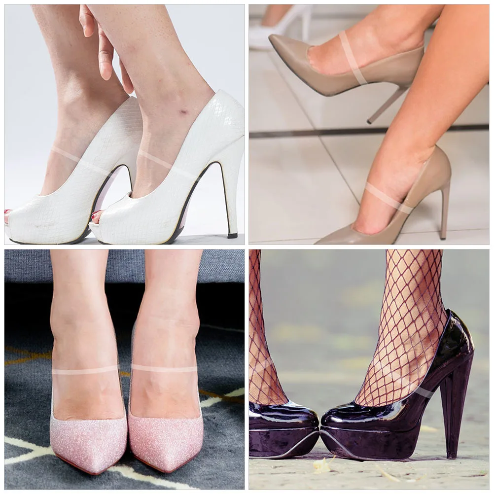 

Transparent Heel Straps For High Heels Anti-Skid Replaceable Elastic Shoe Strap Fixing Band Women Small Heel Accessories