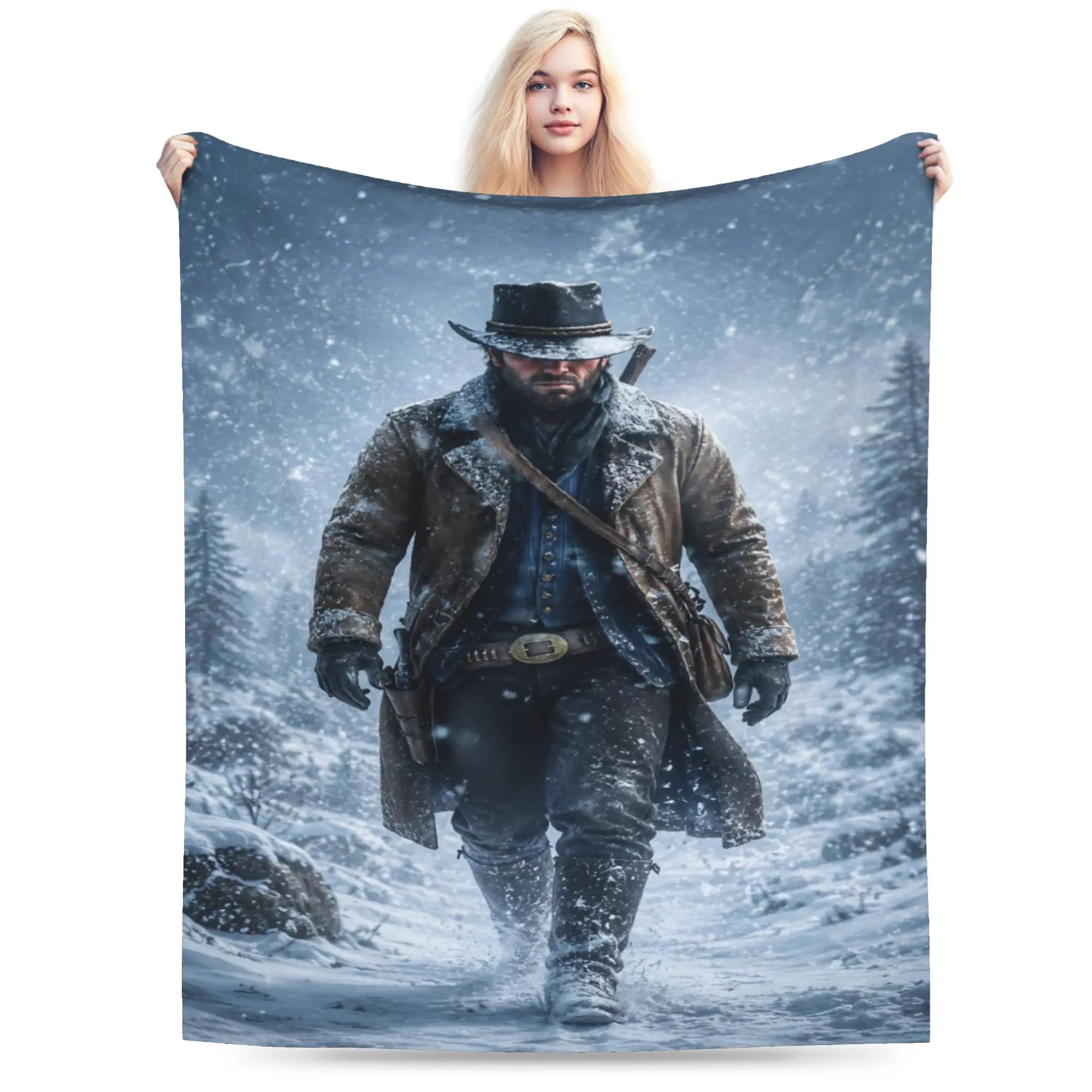 Arthurs Morgans Blanket Soft Fleece Comfort Present  Throw Blanket Rug Piece