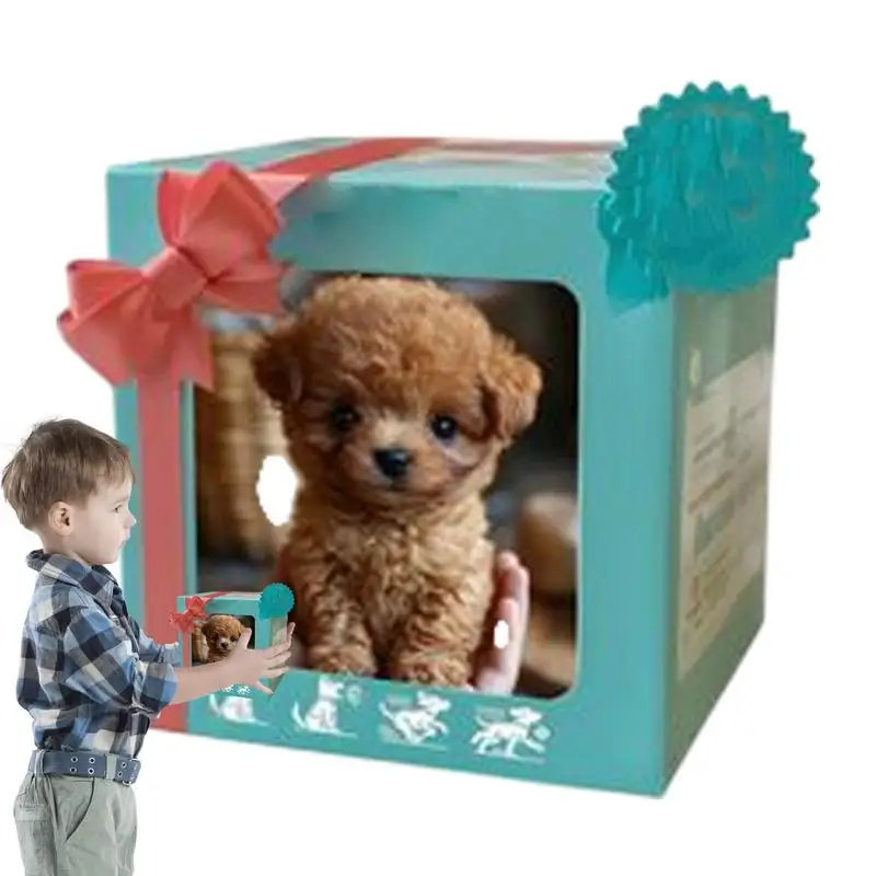 Robot chien en peluche mignon chien en peluche Robot interactif jouet chiot Robot chien en peluche interactif et réaliste cadeaux pour enfants ﻿